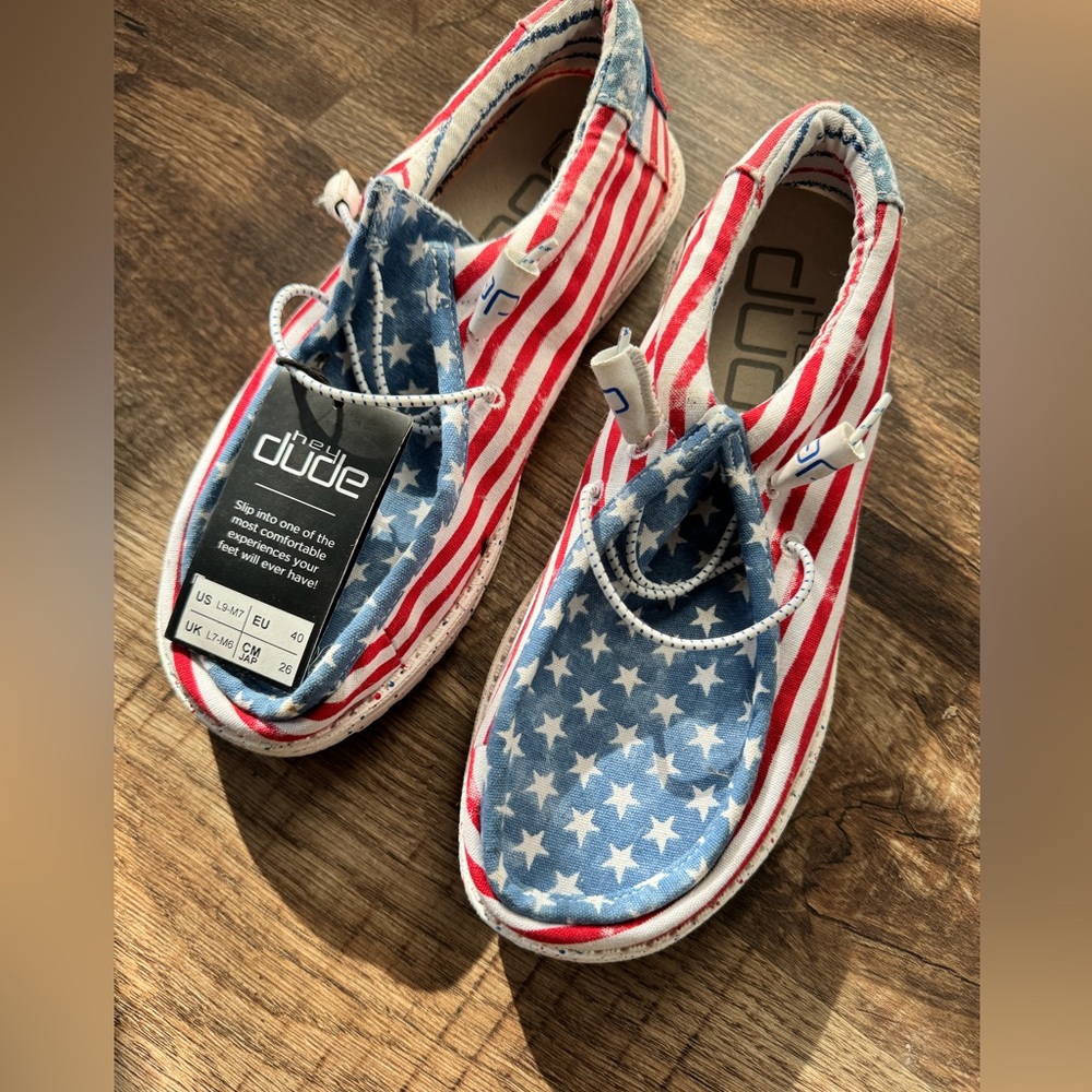 American Flag Hey Dudes